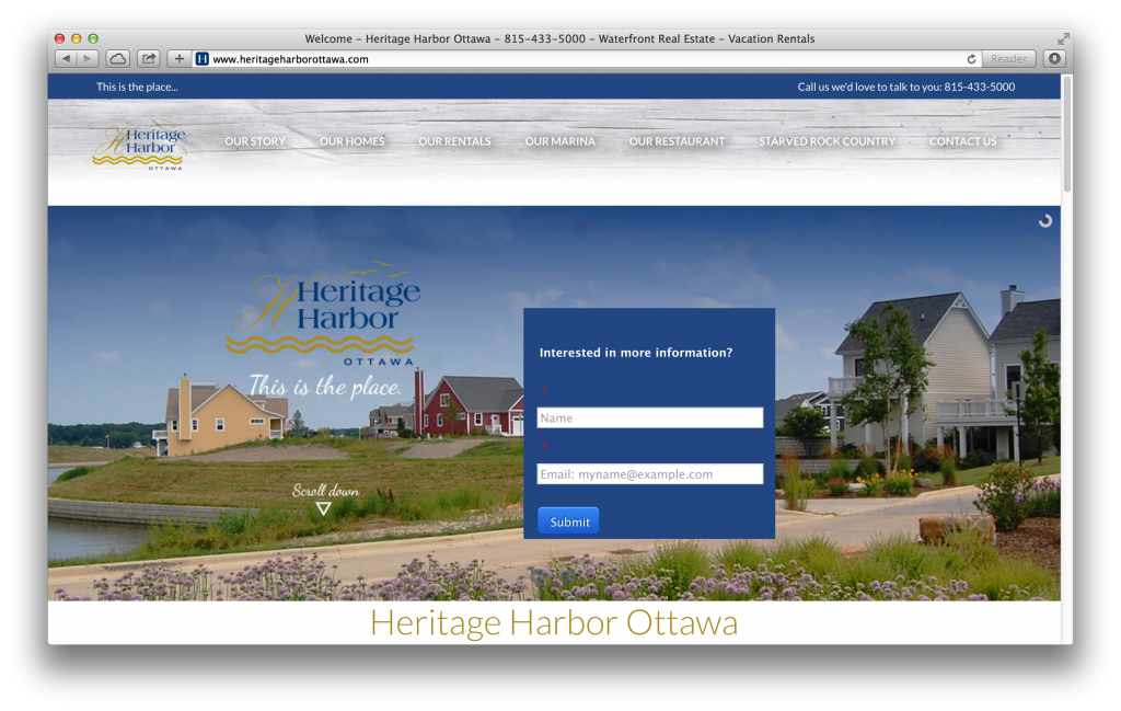 Heritage Harbor Ottawa Website