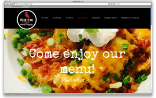 The Red Dog Grill Website