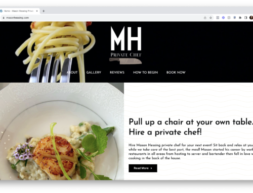 Private Chef Mason Hessing Website