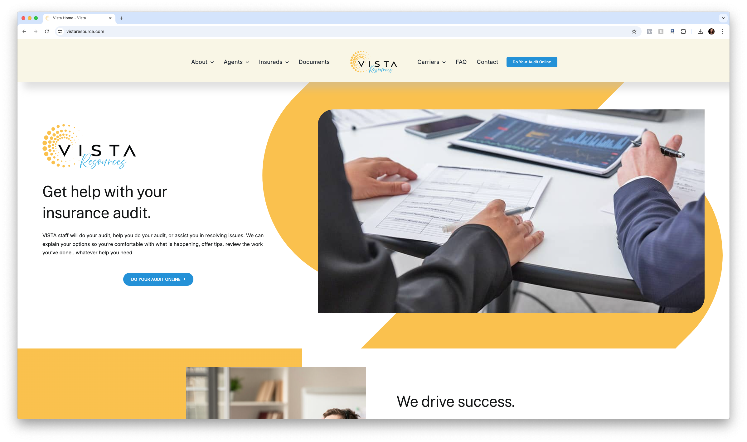 Vista Resources Website