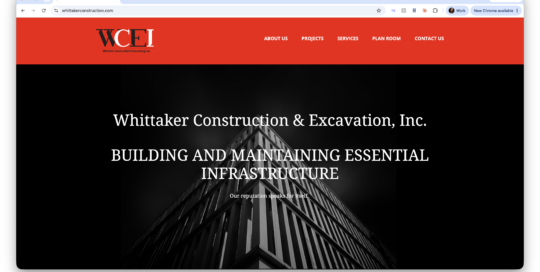 Whittaker Construction Website