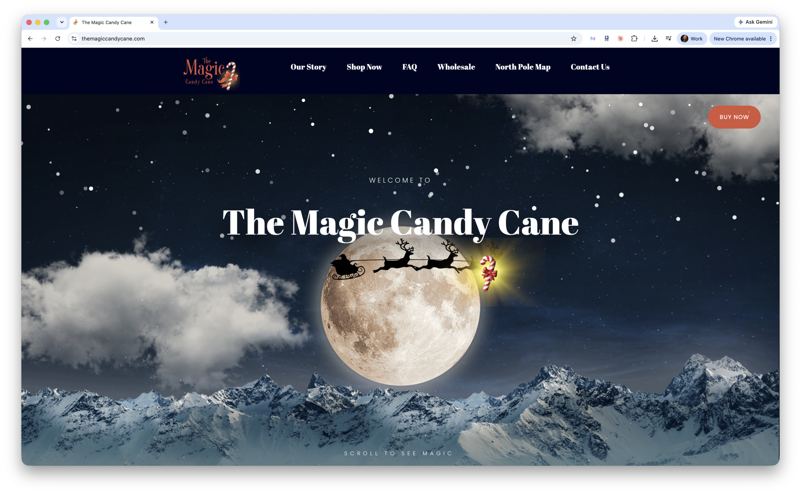 The Magic Candy Cane Website